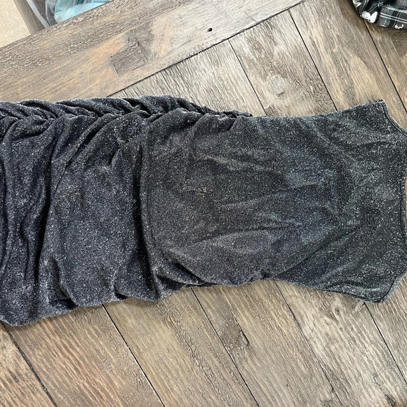 Girls size medium black and silver mini dress - Picture 1 of 3